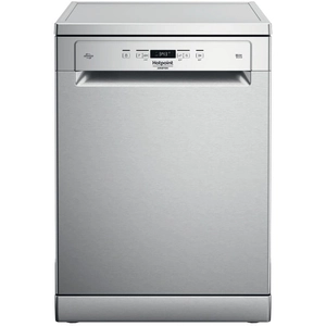 Lave-vaisselle vertical Hotpoint HFC 3C26 CW X - 14 places - Troisième panier - Inox pas cher