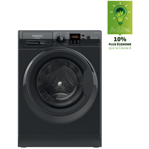 HOTPOINT Lave linge hublot posable 9 kg noir NS9479BKFR pas cher