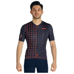 Santini Fietsshirt Korte mouwen Blauw Heren - Eco Sleek Dinamo S/S Jer...Vendu parbol