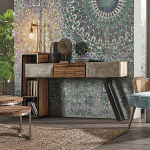 BIZZOTTO Console Console Manchester Bois , Acier Et CimentVendu parrakuten