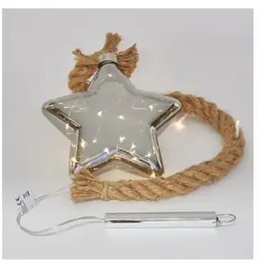 Kerst decoraties Bizzotto STELLA VT ETHAN ARG C-LED Wit pas cher