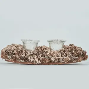 Kerst decoraties Bizzotto P.CANDELA 2P HEIDI RETT BrownVendu parspartoo