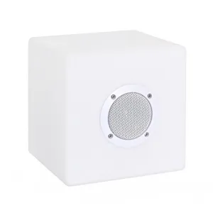 Bizzotto - Lampe led Speaker Cube en Polyéthylène 20x20cm pas cher