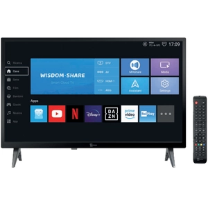 Tele System SMART24 LS2 A11 : Smart TV Android avec des centaines de chaînes terrestres et satellites en DVB-T2-S2 HEVC 10 bits. pas cher