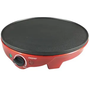 BEPER BT.700Y Crêpière Electrique et Accessoire, 1300 W, Rouge