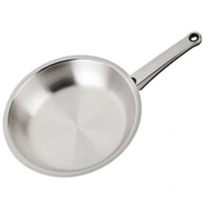 Poêle Inox 18/10 - ECOVITAM - Diamètre 28cm - Tous feux dont induction - Fabriqué en Italie - Sans pfas pas cher