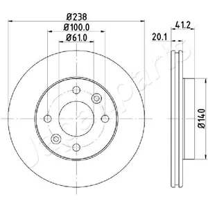 Japanparts Remschijf pas cher