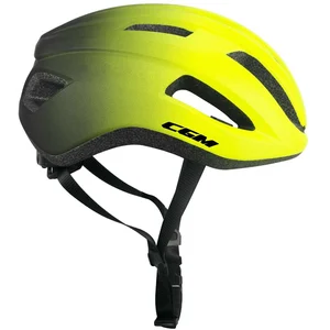 CGM Casque de vélo, 851G CENTRO URBAN Jaune fluo Noir mat, L (58-61cm) pas cher
