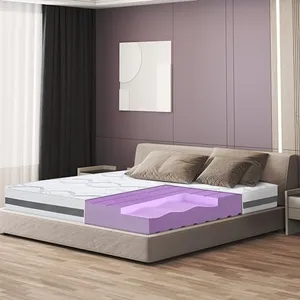 The White Stone Matelas 140 x 200 Hypoallergénique | Hauteur 25 cm | Propriétés orthopédiques et automodelantes | Produit en Italie pas cher