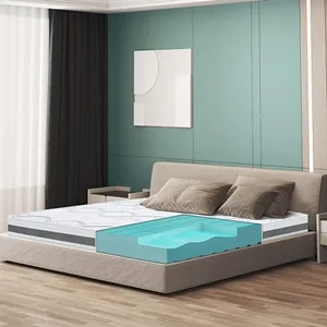 The White Stone Matelas 135 x 190 Hypoallergénique | Hauteur 16 cm | Propriétés orthopédiques et automodelantes | Produit en Italie pas cher