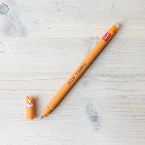 Stylo à encre gel effaçable Legami - Corgi - 0,7 mm - Encre noire - Encre thermique - Unique pas cher