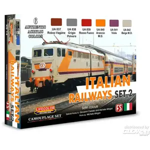 Grundig, Peinture loisirs créatifs, Italian Railways Set # 2 6 x 22 ml pas cher