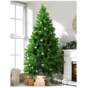 Dmora - Sapin de Noël Riccardo, Sapin artificiel extra épais, arbre à effet réel en PVC, 438 branches, hauteur 150 cm pas cher