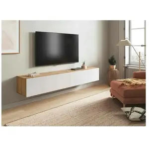 DMORA Meuble TV VINCENNES - Meuble TV avec 2 portesMeuble de salon suspendu1... pas cher