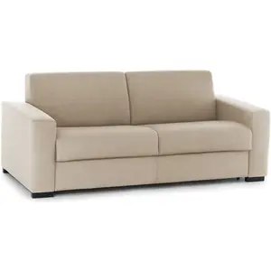 Sofa fixe 2 places Azzurrite Talamo Italie tissu beige 95x180x90h cm pas cher
