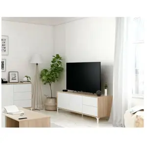 Dmora - Meuble TV Cary, Buffet pour télévision avec 2 portes, Meuble T... pas cher