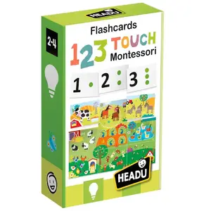 Jeu éducatif - HEADU - Flashcard 123 touch montessori - Mixte - 3 ans et plus - Autocorrectif pas cher