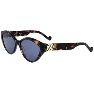Lunettes de Soleil - LIU JO - LJ767SR - Femme - Bleu tortoise - Classique pas cher