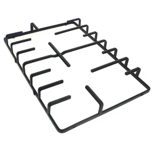 Plaque de grill - ROSIERES - Grille droite 42827475 - Conçu pour Cuisson et Four - Blanc pas cher
