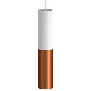 Creative Cables Lampe Suspendue Avec Ampoule Textil Doble Tub-e14 pas cher
