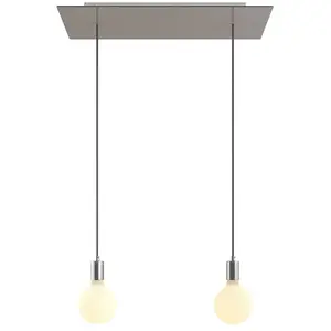 Creative Cables Lampe Suspendue Rectangular Rose-one Xxl 2 FallsVendu parbricoinn