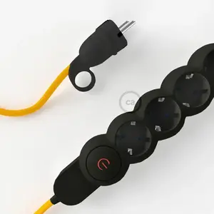 Creative Cables Multiprise Câble En Rayonne Rm10 M1t4n02rm10 2 M pas cher