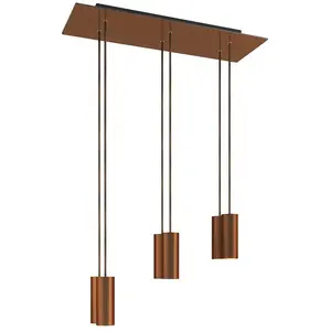 Creative Cables Lampe Suspendue Rectangular Rose-one Xxl 6 Falls With BulbsVendu parbricoinn