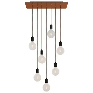 Creative Cables Lampe Suspendue Rose-one Xxl 7 Falls With Light BulbVendu parbricoinn