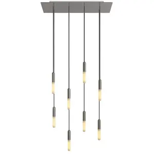 Creative Cables Lampe Suspendue Rectangular Rose-one Xxl 8 Falls pas cher