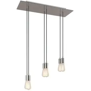 Creative Cables Lampe Suspendue Rectangular Rose-one Xxl 6 Falls
