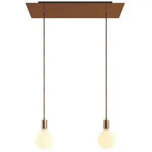 Creative Cables Lampe Suspendue Rose-one Xxl 2 Falls With Light BulbVendu parbricoinn