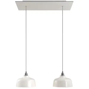 Creative Cables Lampe Suspendue Rectangular Rose-one Xxl Coppa 2 Falls With BulbsVendu parbricoinn
