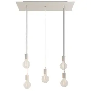 Creative Cables Lampe Suspendue Rose-one Xxl 5 Falls