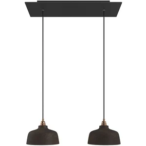Creative Cables Lampe Suspendue Rectangular Rose-one Xxl Coppa 2 Falls With BulbsVendu parbricoinn