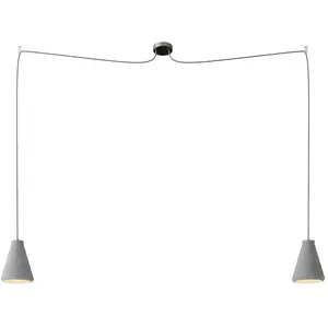 Creative Cables Lampe Suspendue Spider Funnel 2 Falls pas cher
