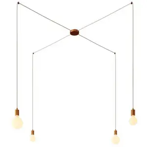 Creative Cables Lampe Suspendue Spider 4 Falls pas cher
