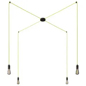 Creative Cables Lampe Suspendue Spider 4 Falls pas cher