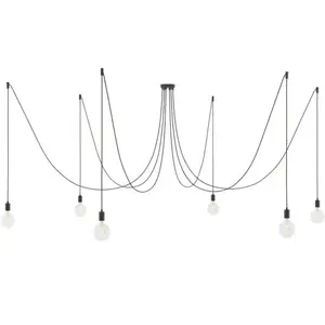 Creative Cables Lampe Suspendue Spider 6 Falls pas cher