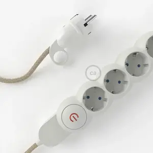Creative Cables Multiprise M1t4b02rn01 Câble En Lin Rn01 2 MVendu partechinn