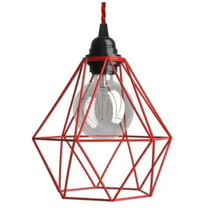 Creative Cables Lampe Suspendue Textile Diamond 1 M pas cher