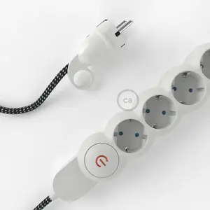 Creative Cables Multiprise Câble En Rayonne M1t4b01rt41 Rt41 1 MVendu partechinn