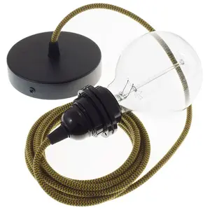 Creative Cables Lampe Suspendue Pendel Pour Abat-jour Rz27 Zigzag 2 M pas cher