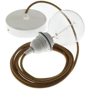 Creative Cables Lampe Suspendue Pendel Pour Abat-jour Rz23 Zigzag 2 M pas cher