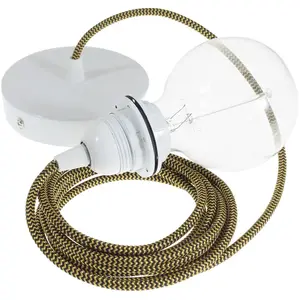 Creative Cables Lampe Suspendue Pendel Pour Abat-jour Rz24 Zigzag 1 M pas cher