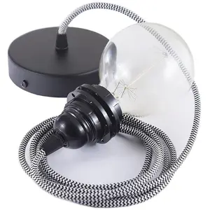 Creative Cables Lampe Suspendue Pendel Pour Abat-jour Rz04 Zigzag 1 M pas cher