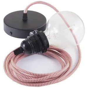 Creative Cables Lampe Suspendue Pendel Pour Abat-jour Rz09 Zigzag 1 M pas cher