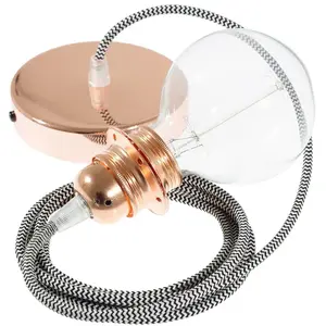 Creative Cables Lampe Suspendue Pendel Pour Abat-jour Rz04 Zigzag 1 M pas cher