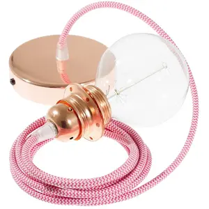 Creative Cables Lampe Suspendue Pendel Pour Abat-jour Rz08 Zigzag 50 Cm pas cher