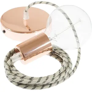 Creative Cables Lampe Suspendue Pendel Rd54 Stripes 2 M pas cher