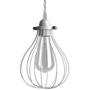 Creative Cables Lampe Suspendue Avec Ampoule Textile Drop 1.2 MVendu parbricoinn